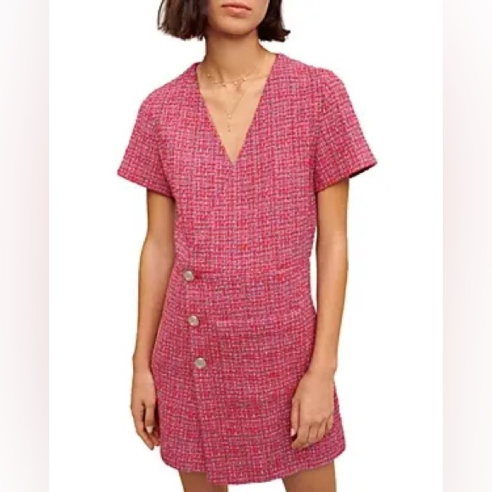 Rolia Tweed Wrap Dress

Rolia Cut-Out Wrap Tweed Mini Dress size 38